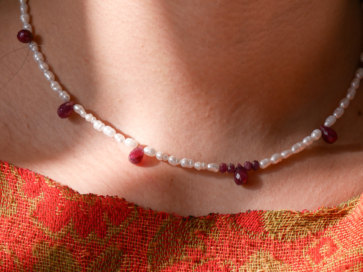 Collar Amor en Rubí